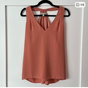 Banana Republic Coral Sleeveless Blouse